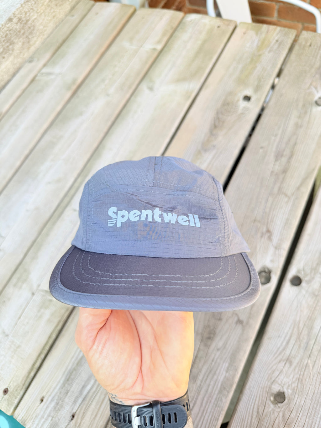 Stealth reflective grey hat