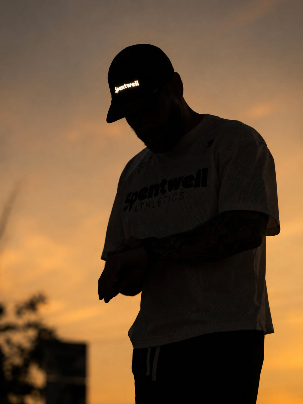 Stealth reflective grey hat