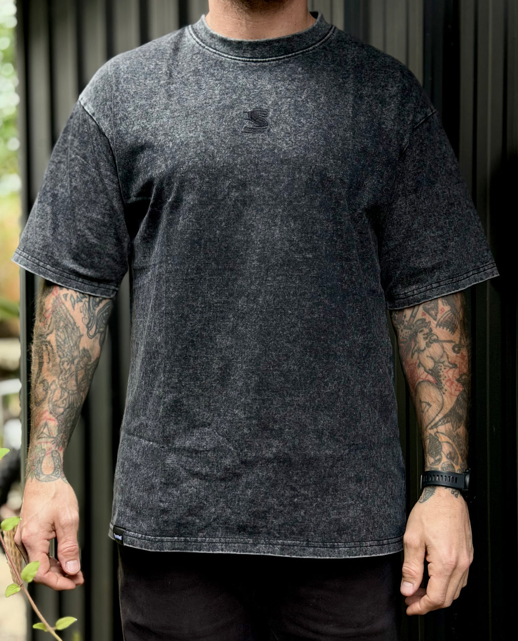 Heavyweight washed tee