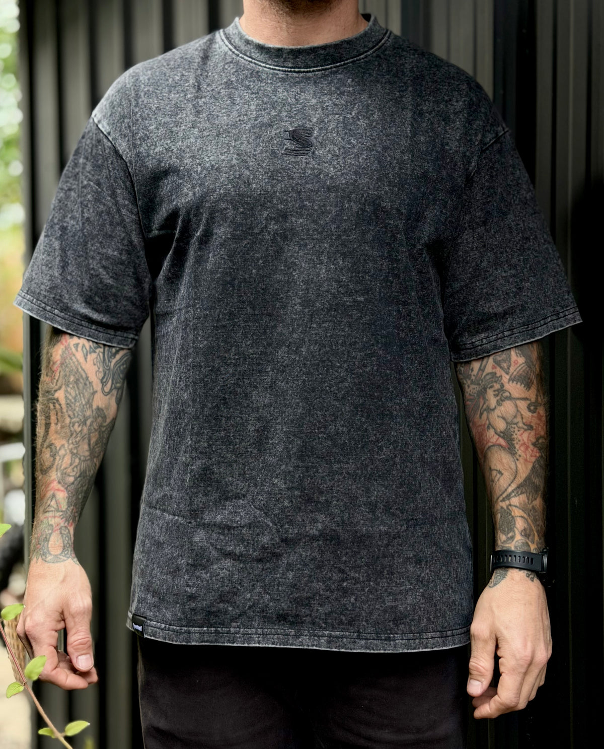 Heavyweight washed tee