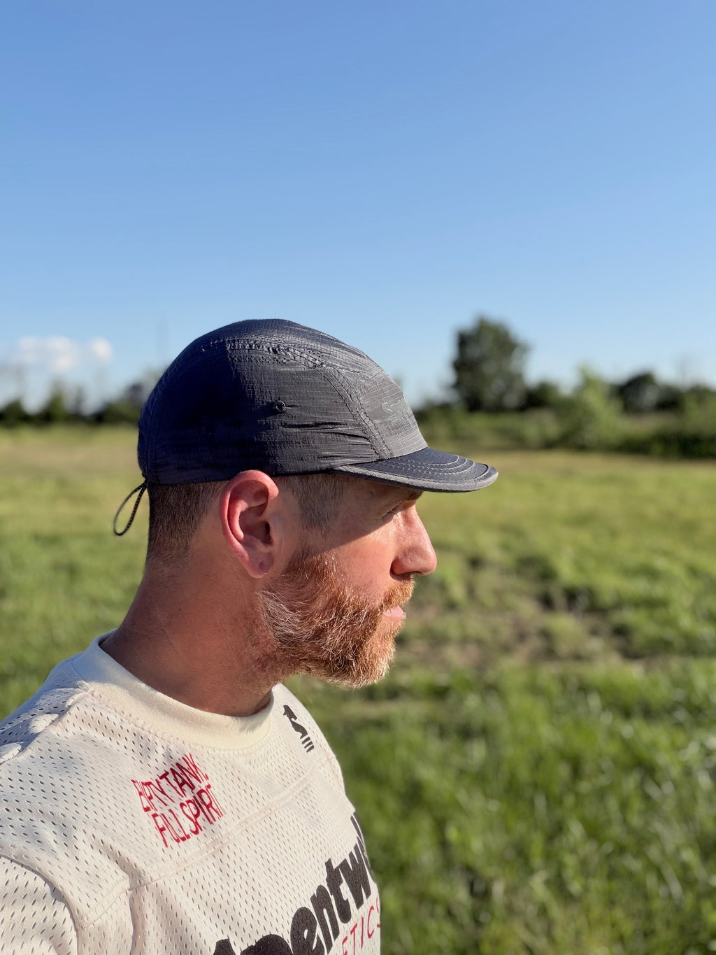 Stealth reflective grey hat