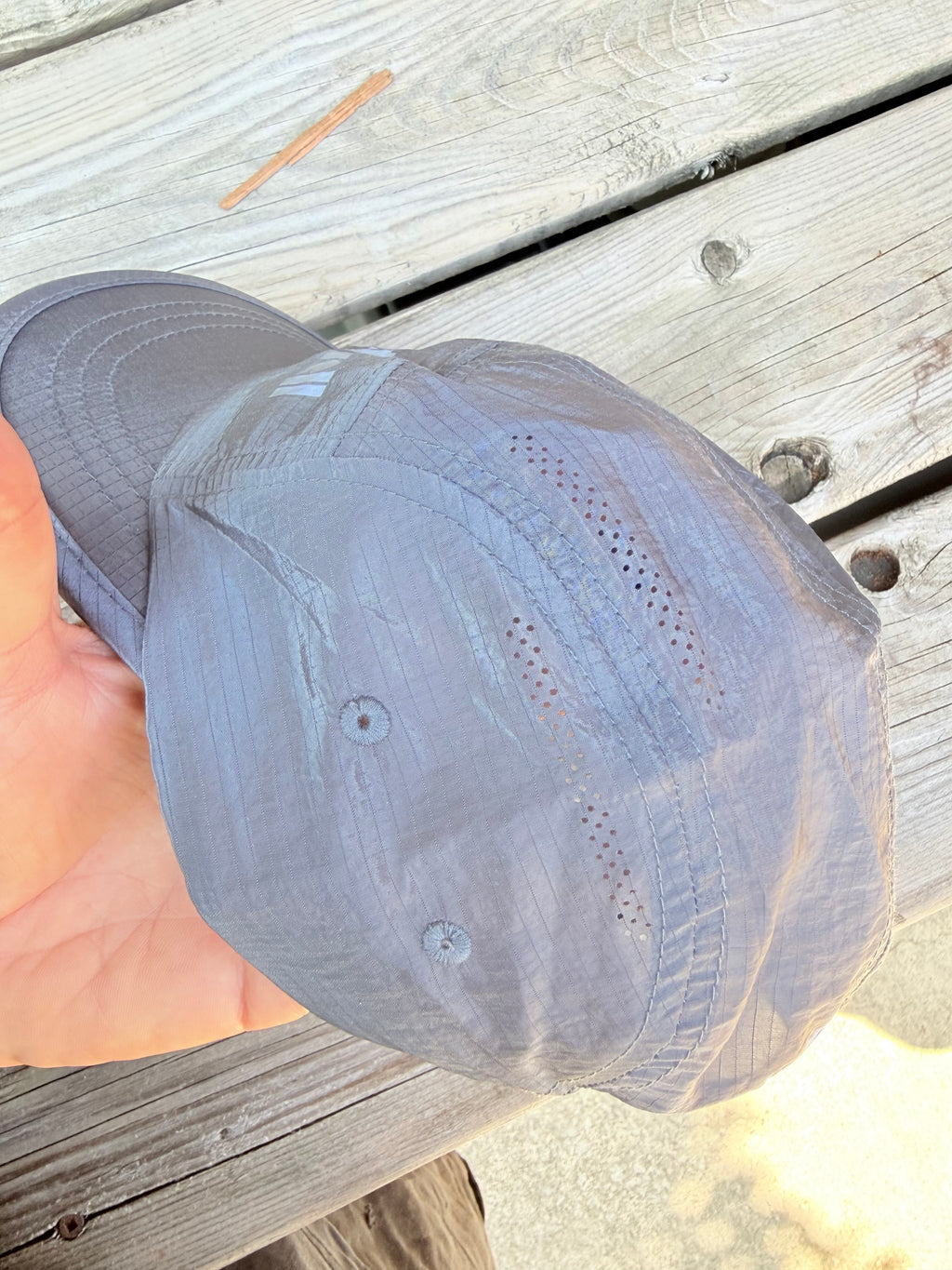Stealth reflective grey hat